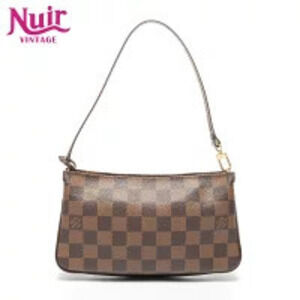 Louis Vuitton Damier Navona Accessory Clutch Handbag Brown
